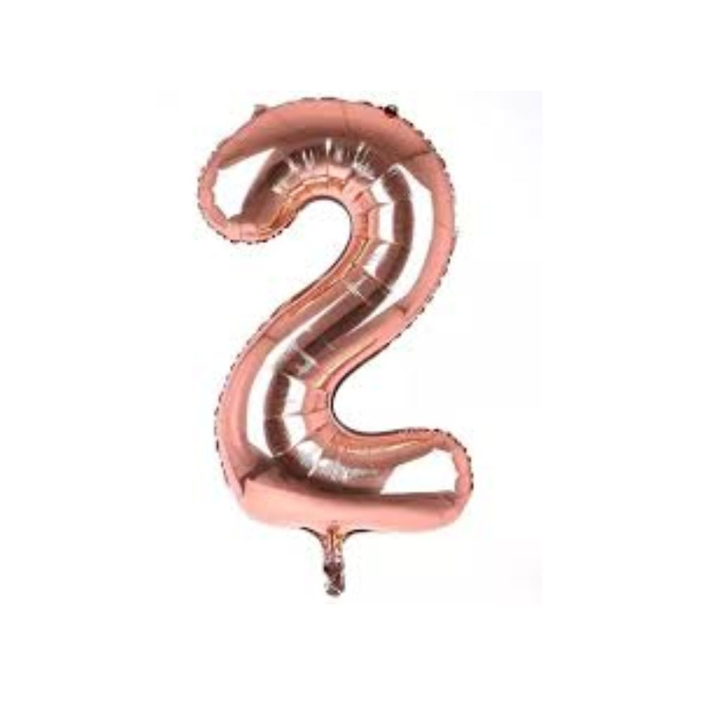 GLOBO METAL 16P #2 ORO ROSA