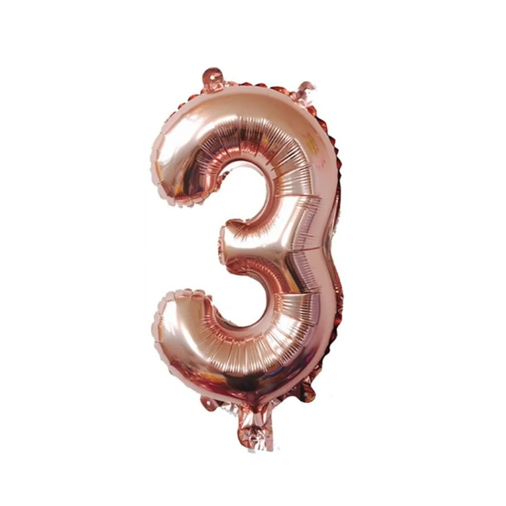 GLOBO METAL 16P #3 ORO ROSA