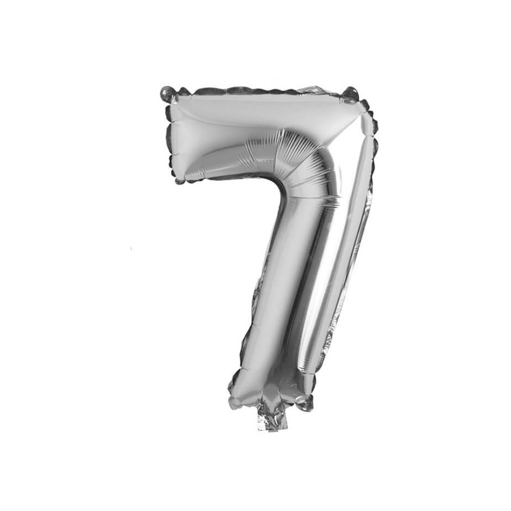 GLOBO METAL 16P #7 PLATEADO