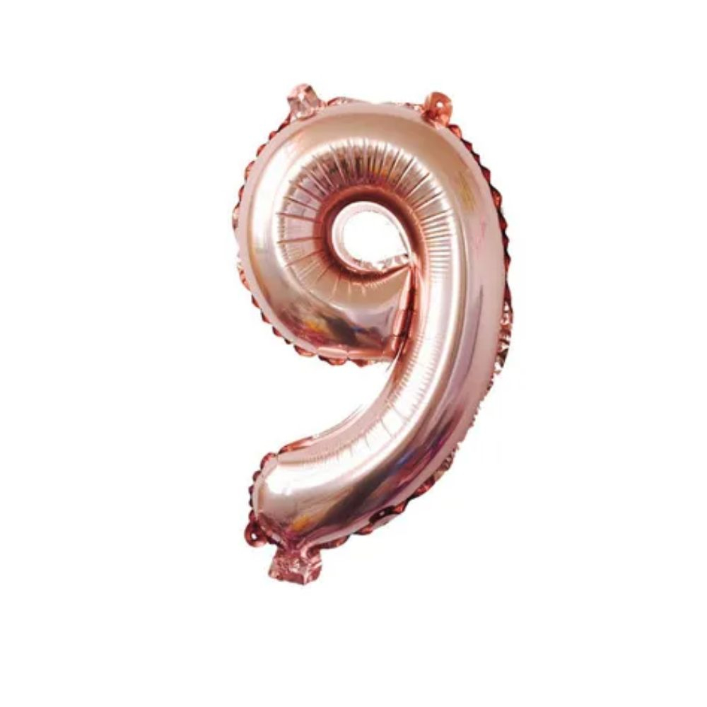 GLOBO METAL 16P #9 ORO ROSA