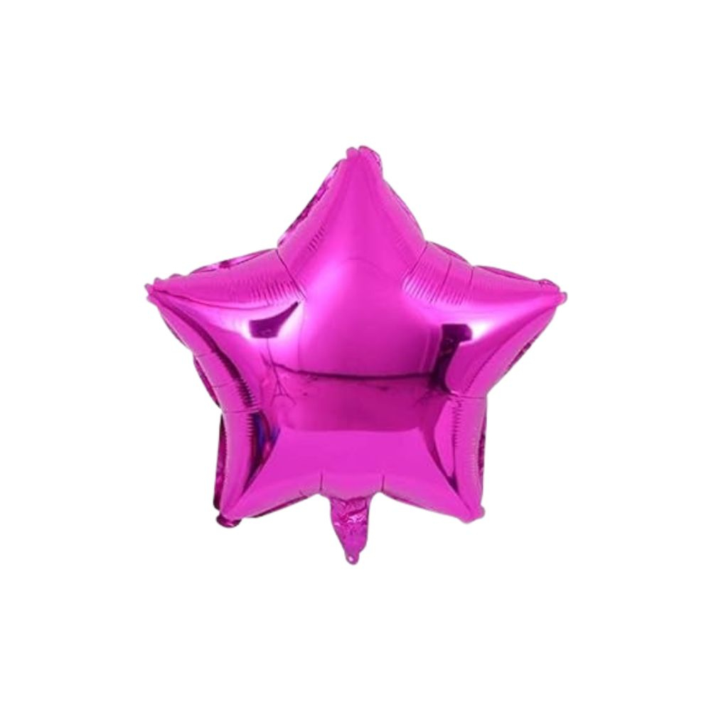 GLOBO METAL ESTRELLA 9  FUCSIA