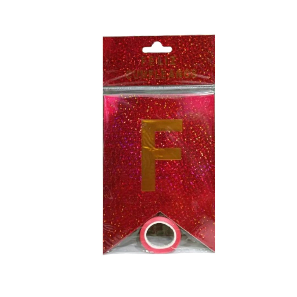 GUIRNALDA ESPEJO HOLOGRAMA  ROJO