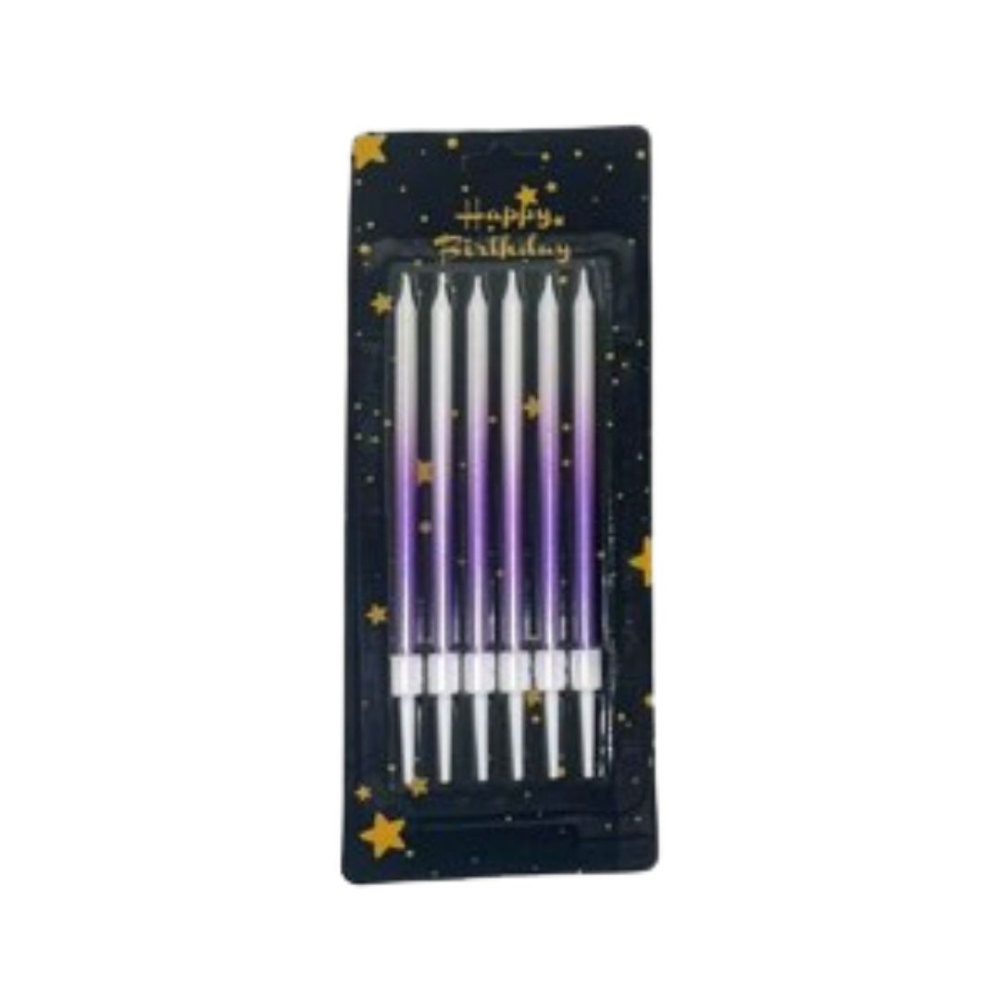 VELA PALITO X6 DOS COLORES #1 