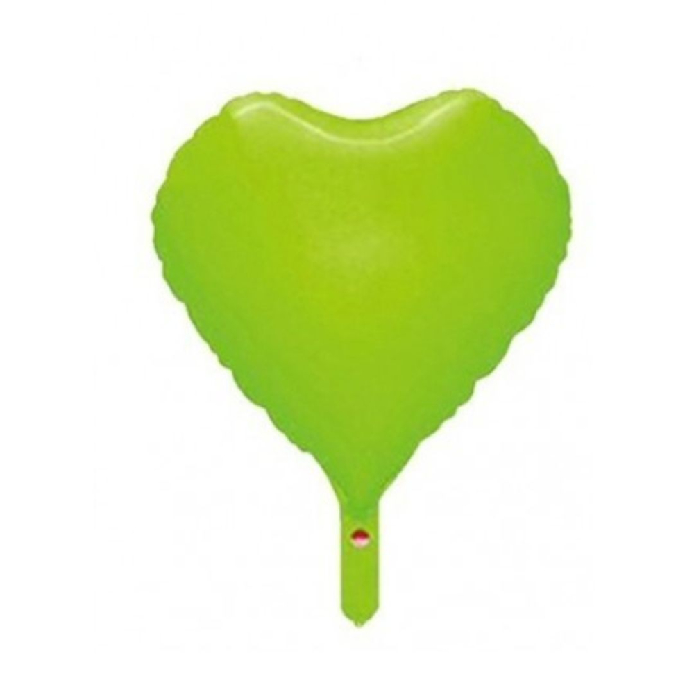 GLOBO NEON 18 CORAZON  VERDE