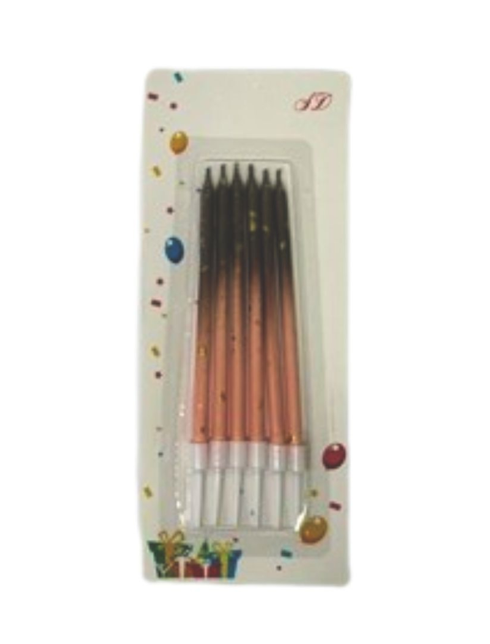 VELA PALITO X6  NEGRO CURUBA