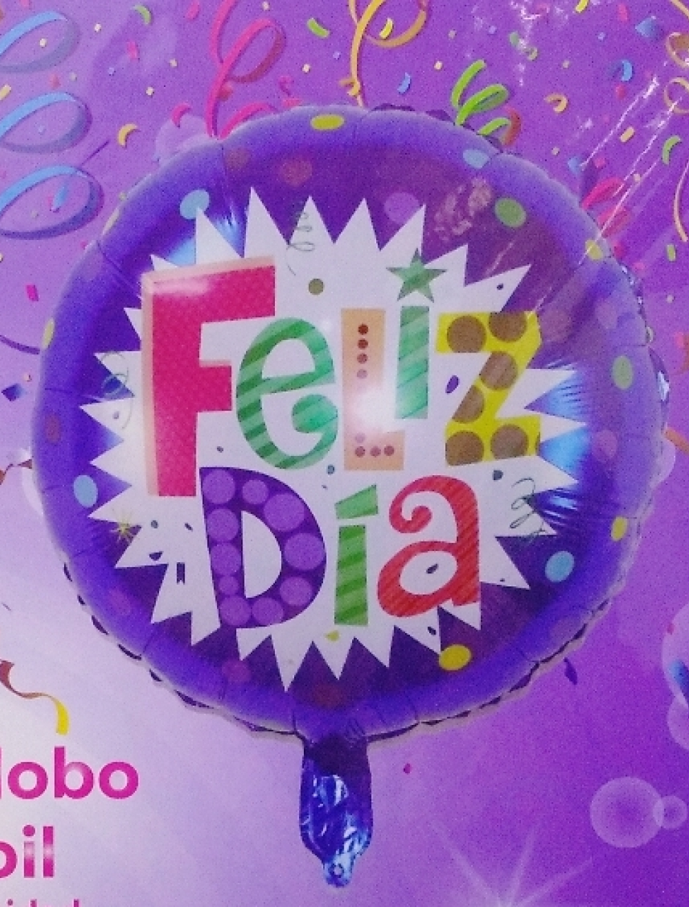 GLOBO FELIZ DIA EMPACADO 18  2