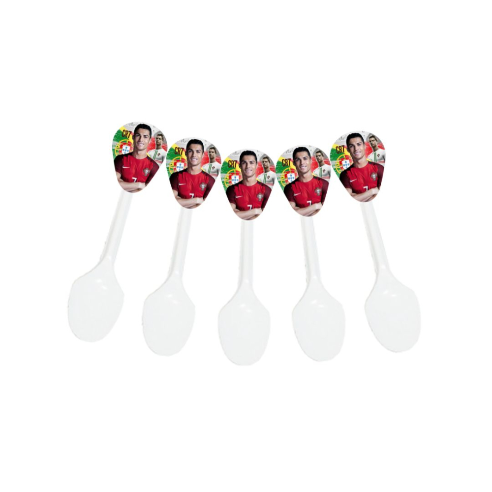 CUBIERTO TEMATICO X 20 CRISTIANO RONALDO 
