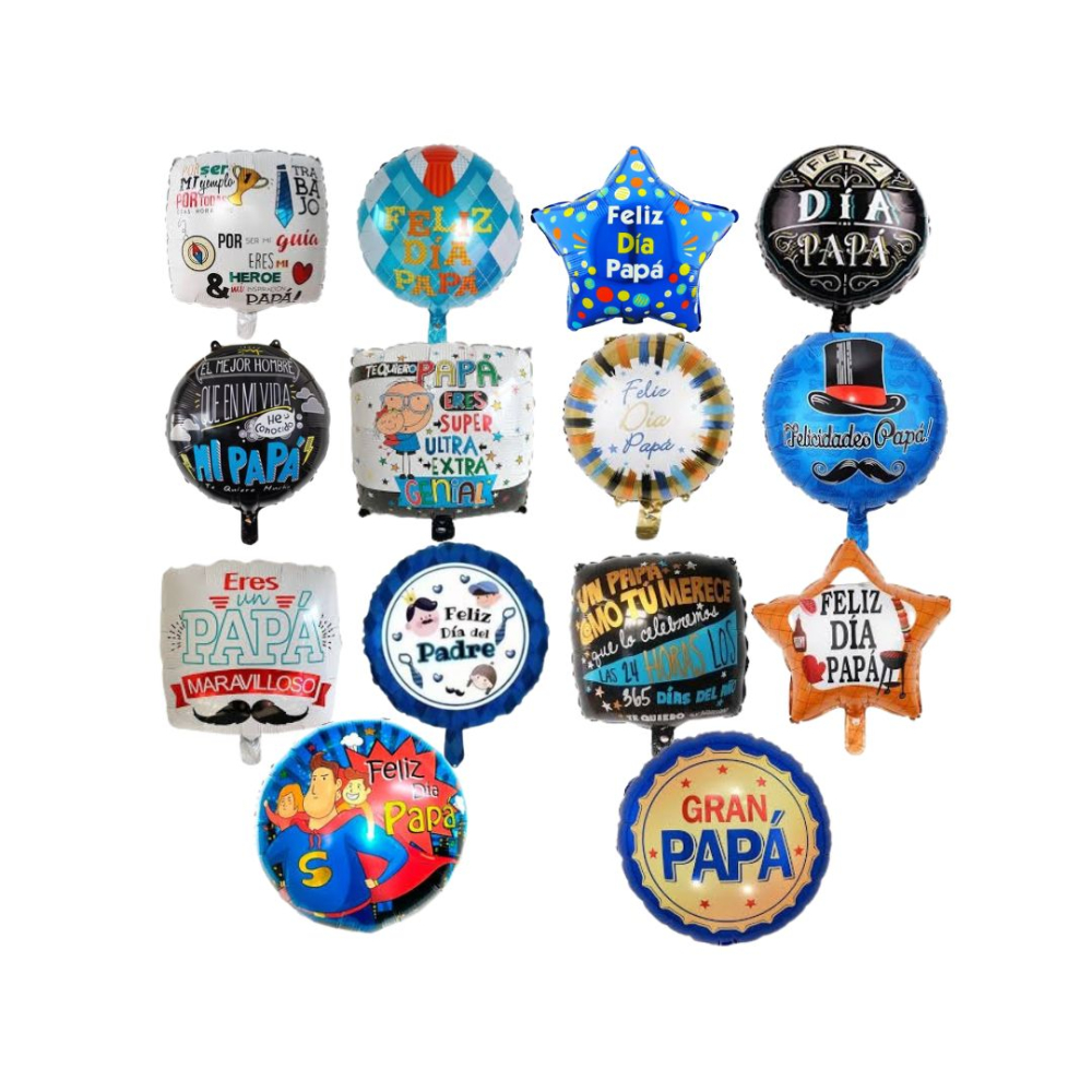 GLOBO METAL 18 PAPA SURTIDO 