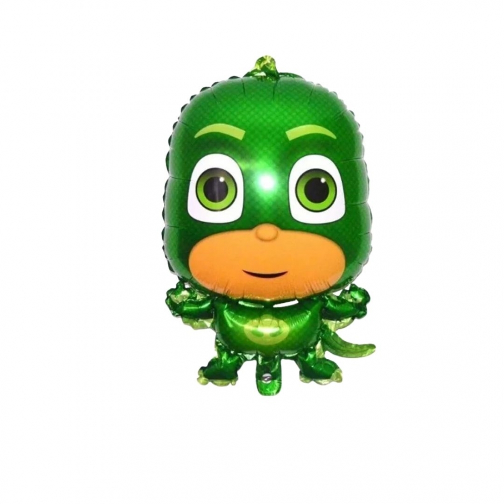 GLOBO SILUETA MEDIANO  HEROES EN PIJAMA VERDE