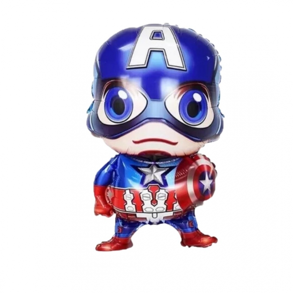 GLOBO SILUETA GRANDE CAPITAN PERSONAJE 