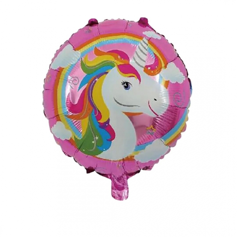 GLOBO REDONDO UNICORNIO REDONDO FUCSIA