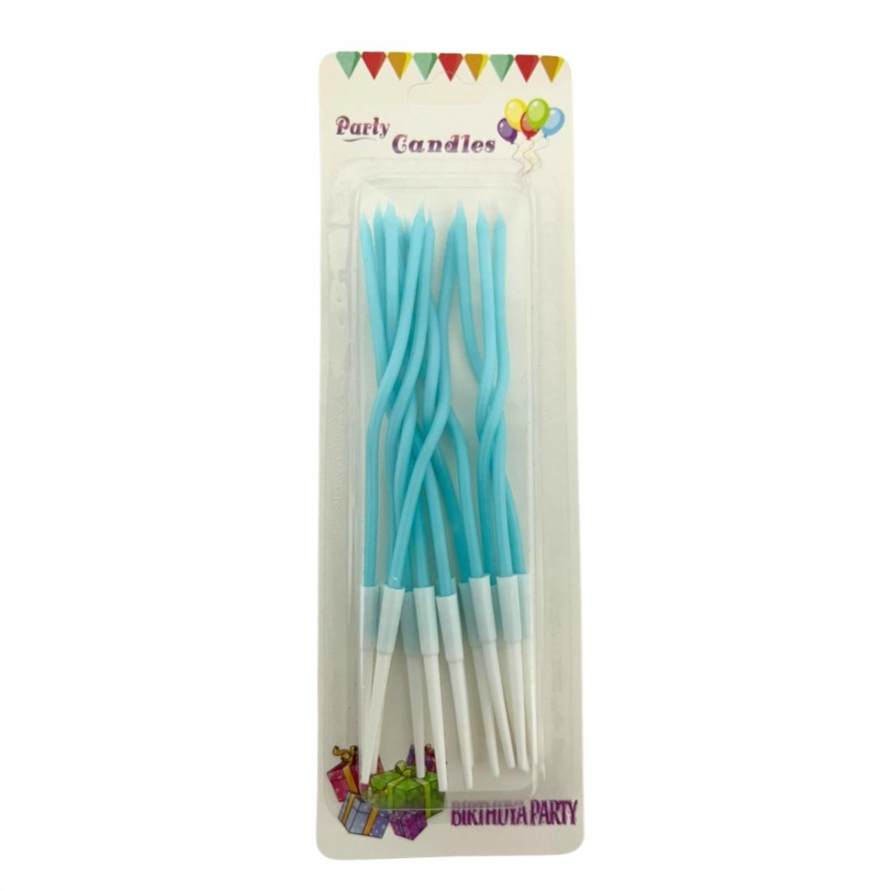 VELA ESPIRAL LARGA PASTEL X 12  AZUL%20CLARO